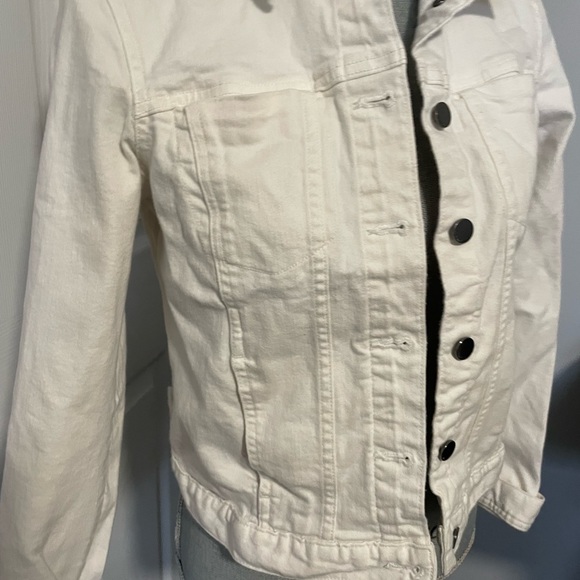 Calvin Klein white denim jacket size M - Picture 2 of 3